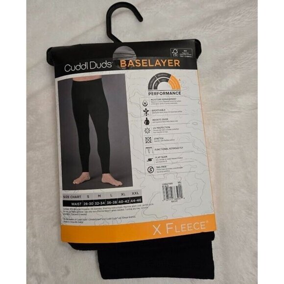 Mens Cuddl Duds Heavyweight X Fleece Performance Base Layer Thermal Pants XXL - Picture 5 of 10